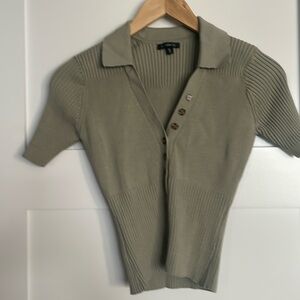 Dynamite cropped collared sweater